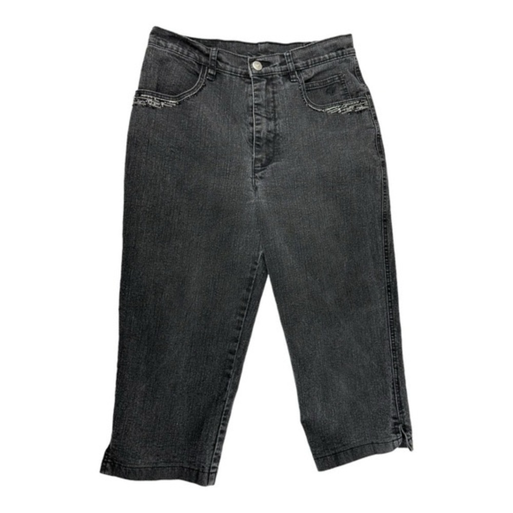 Variations Black Denim Capri Pants Size 27